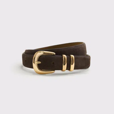 Abercrombie & Fitch Leather Belt In Brown