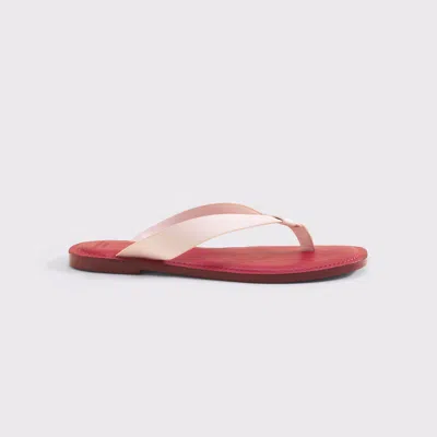 Abercrombie & Fitch Leather Flip Flop In Light Pink