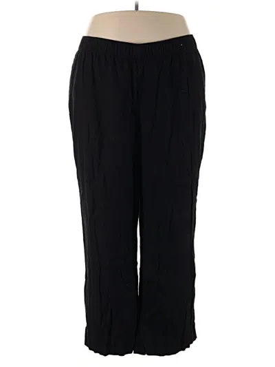 Pre-owned Abercrombie & Fitch Linen Pants In Black