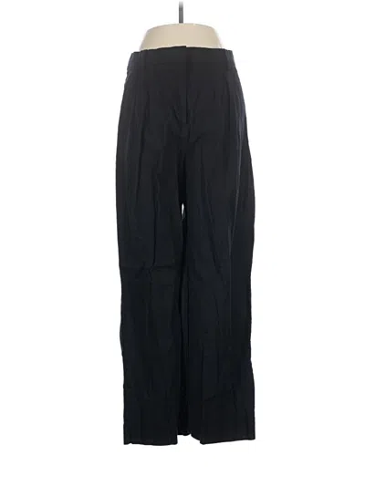 Pre-owned Abercrombie & Fitch Linen Pants In Black