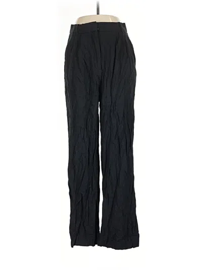 Pre-owned Abercrombie & Fitch Linen Pants In Black