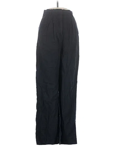 Pre-owned Abercrombie & Fitch Linen Pants In Black