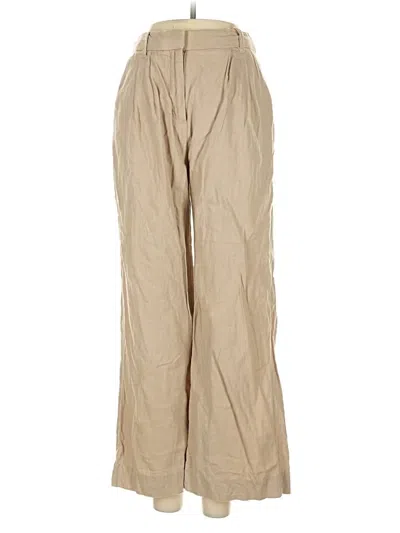 Pre-owned Abercrombie & Fitch Linen Pants In Brown