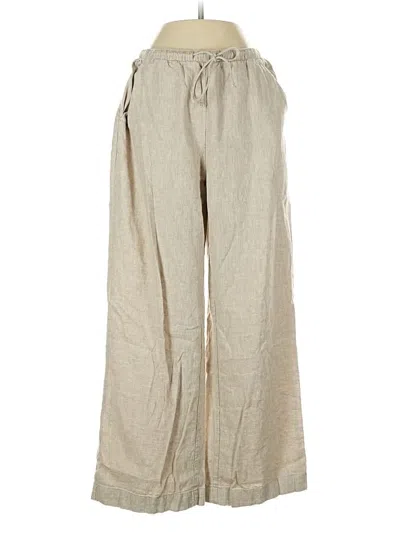 Pre-owned Abercrombie & Fitch Linen Pants In Brown