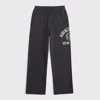Abercrombie & Fitch Logo Baggy Open-hem Sweatpants In Black