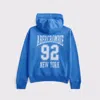 Abercrombie & Fitch Logo Popover Hoodie In Blue