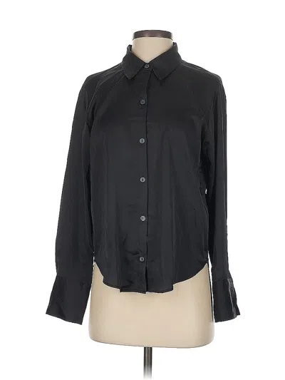 Pre-owned Abercrombie & Fitch Long Sleeve Blouse In Black
