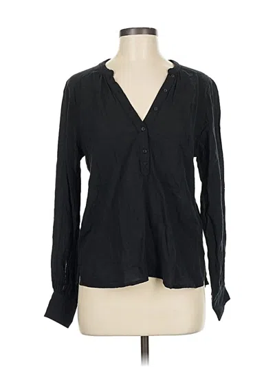 Pre-owned Abercrombie & Fitch Long Sleeve Blouse In Black
