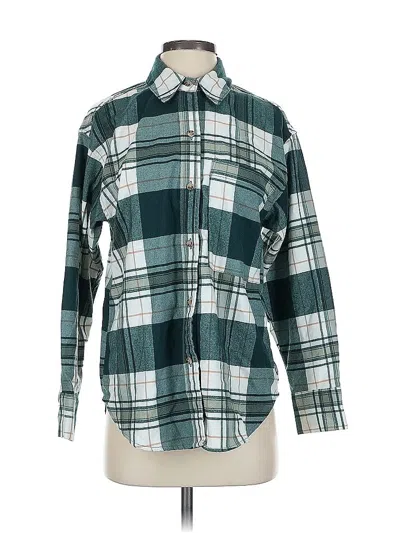 Pre-owned Abercrombie & Fitch Long Sleeve Blouse In Blue