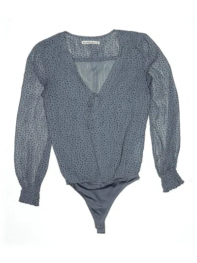 Pre-owned Abercrombie & Fitch Long Sleeve Blouse In Blue