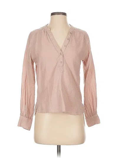 Pre-owned Abercrombie & Fitch Long Sleeve Blouse In Brown