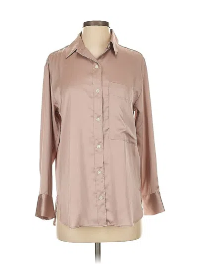 Pre-owned Abercrombie & Fitch Long Sleeve Blouse In Brown