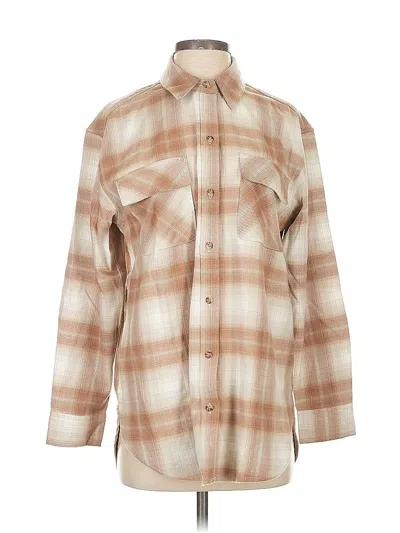 Pre-owned Abercrombie & Fitch Long Sleeve Blouse In Brown