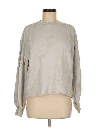 Pre-owned Abercrombie & Fitch Long Sleeve Blouse In Gray