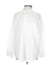 Abercrombie & Fitch Long Sleeve Blouse In White
