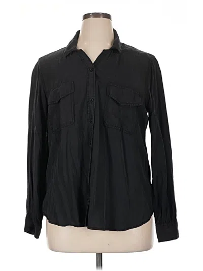 Pre-owned Abercrombie & Fitch Long Sleeve Button Down Shirt In Black