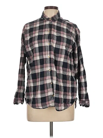 Pre-owned Abercrombie & Fitch Long Sleeve Button Down Shirt In Black
