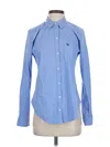 Abercrombie & Fitch Long Sleeve Button Down Shirt In Blue
