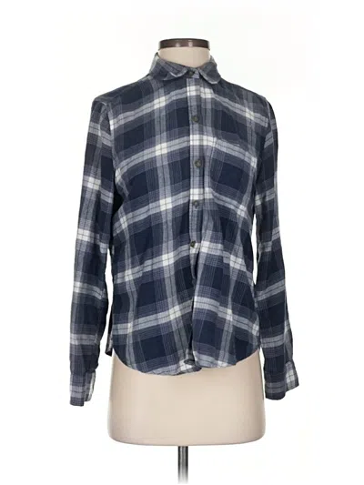 Pre-owned Abercrombie & Fitch Long Sleeve Button Down Shirt In Gray