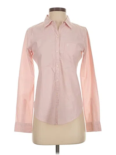 Pre-owned Abercrombie & Fitch Long Sleeve Button Down Shirt In Pink