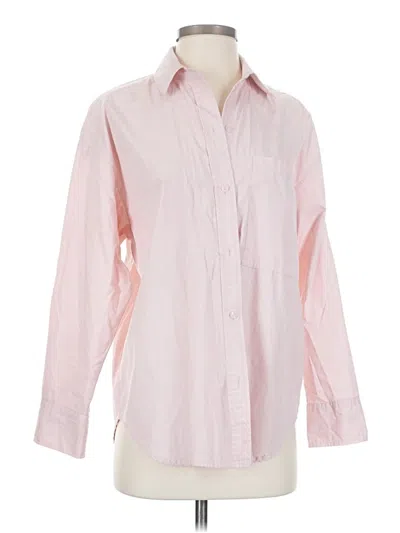 Pre-owned Abercrombie & Fitch Long Sleeve Button Down Shirt In Pink