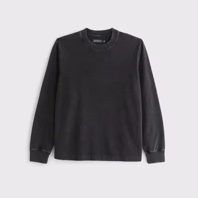 Abercrombie & Fitch Long-sleeve Premium Heavyweight 2.0 Tee In Black