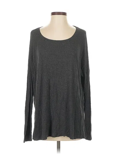 Pre-owned Abercrombie & Fitch Long Sleeve T-shirt In Gray