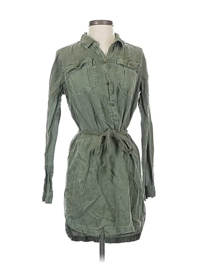 Pre-owned Abercrombie & Fitch Long Sleeve T-shirt In Green