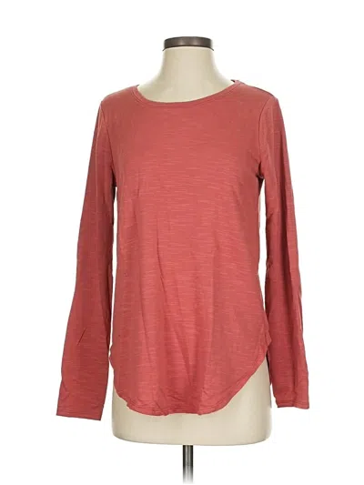 Pre-owned Abercrombie & Fitch Long Sleeve T-shirt In Red