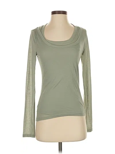 Abercrombie & Fitch Long Sleeve Top Green Cowl Neck Tops