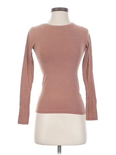 Pre-owned Abercrombie & Fitch Long Sleeve T-shirt In Brown