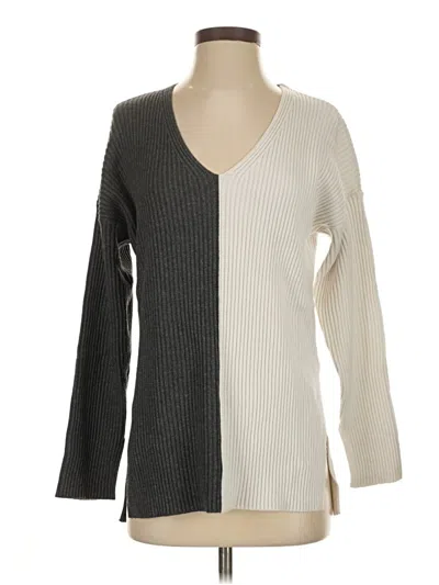 Pre-owned Abercrombie & Fitch Long Sleeve T-shirt In Gray