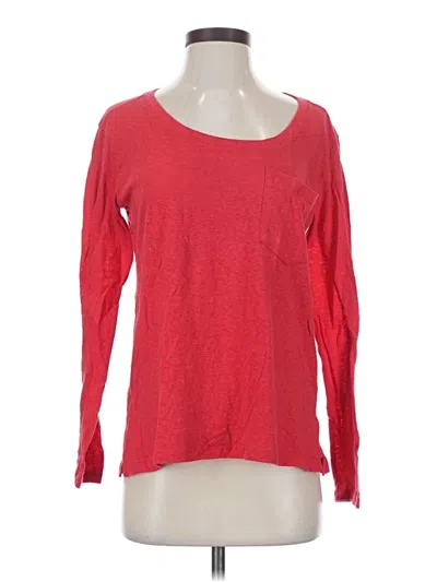 Pre-owned Abercrombie & Fitch Long Sleeve T-shirt In Red