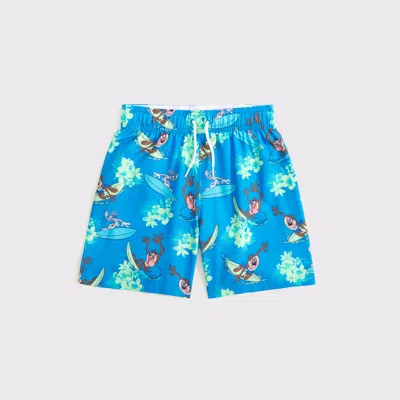 Abercrombie & Fitch Kids' Looney Tunes Swim Trunks In Blue