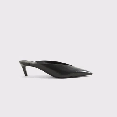 Abercrombie & Fitch Loren Mid-heel Mule In Black