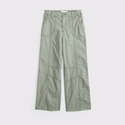 Abercrombie & Fitch Kids' Low Rise Baggy Cargo Pants In Green