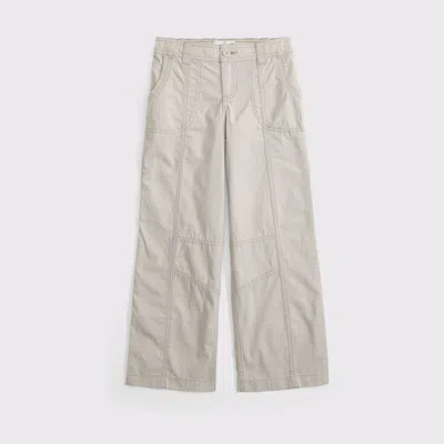 Abercrombie & Fitch Kids' Low Rise Baggy Cargo Pants In Neutral