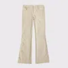 Abercrombie & Fitch Low Rise Bootcut Uniform Pants In White