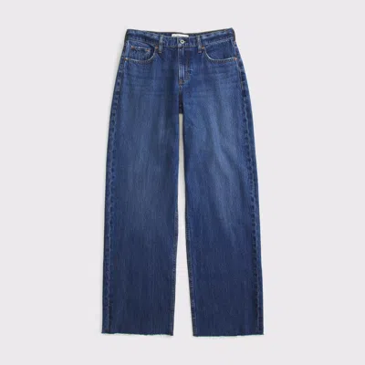 Abercrombie & Fitch Low Rise Ultra Loose Jean In Blue