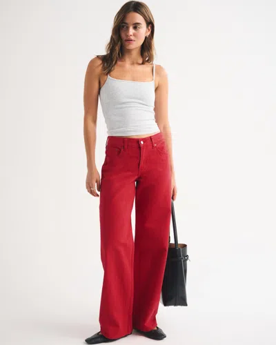 Abercrombie & Fitch Low Rise Ultra Loose Jean In Multi