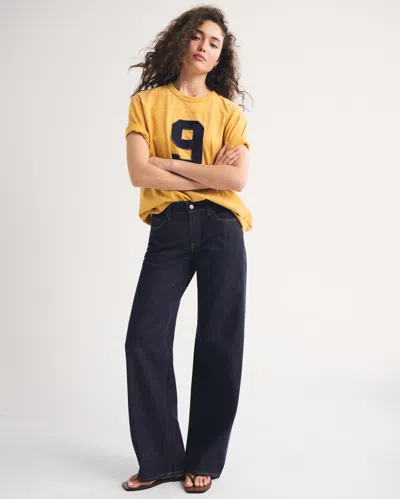 Abercrombie & Fitch Low Rise Ultra Loose Jean In Rinse