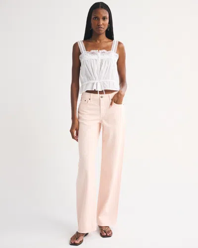 Abercrombie & Fitch Low Rise Waistless Ultra Loose Jean In Multi