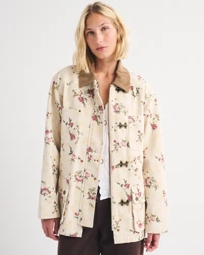 Abercrombie & Fitch Mid-length Barn Jacket In Multi