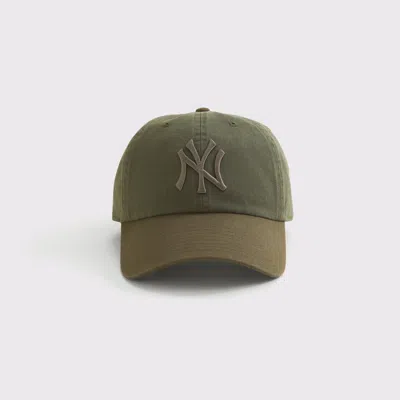 Abercrombie & Fitch New York Yankees '47 Clean-up Hat In Green