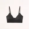 Abercrombie & Fitch Next To Naked V-neck Bralette In Black