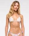 Abercrombie & Fitch O-ring Halter String Triangle Bikini Top In Animal Print