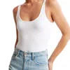 Abercrombie & Fitch Ottoman Bodysuit Women 2xs White U-neck Bare Swimwear Jdm085 In White