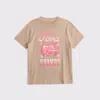 Abercrombie & Fitch Oversized Bronco Graphic Tee In Brown
