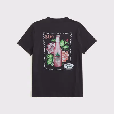 Abercrombie & Fitch Kids' Oversized Jarritos Graphic Tee In Black