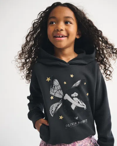 Abercrombie & Fitch Kids' Oversized Olivia Rodrigo Graphic Popover Hoodie In Blue